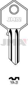 JMA YA-2I Cilindričan ključ (Silca YA6R / Errebi YI4S)