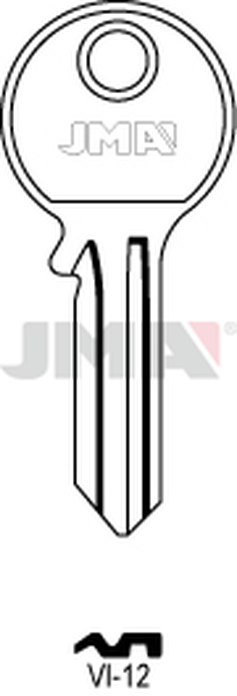 JMA VI-12 Cilindričan ključ (Silca VI1R / Errebi VS4R)