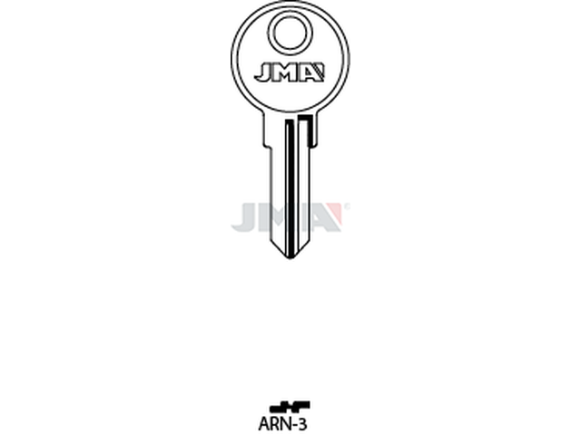 ARN-3 Cilindričan ključ (Silca AB43 / Errebi ARM3) 12548
