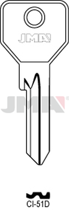 JMA CI-51D Cilindričan ključ (Silca CS119 / Errebi C5DE)