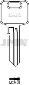 JMA MCM-26 Cilindričan ključ (Silca MC17 / Errebi MD24)