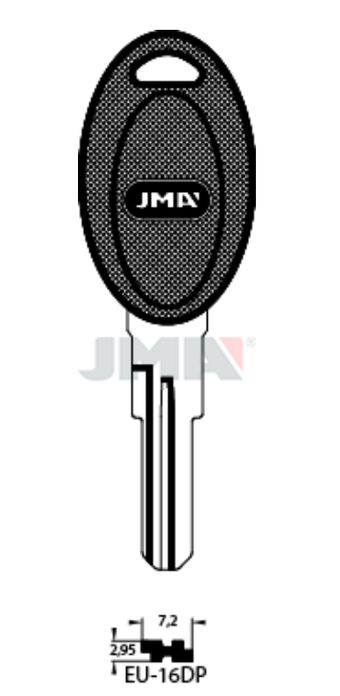 JMA EU-16D.P Specijalan ključ (Silca EU22RP / Errebi EL17RP180)