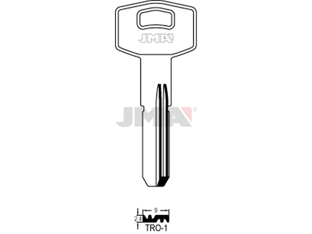 TRO-1 Specijalan ključ (Silca TAR16R / Errebi T8) 13975