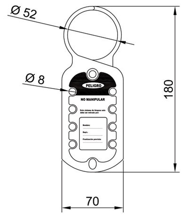 IFAM ALUMINIUM HASP LOCKOUT 090140