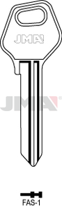 JMA FAS-1 Cilindričan ključ (Silca FM7 / Errebi FB4)