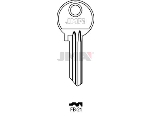 FB-21 Cilindričan ključ (Silca FB4R / Errebi F23R) 12995