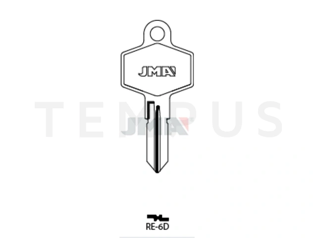 RE-6D Cilindričan ključ (Silca REN6R / Errebi RN11R) 20626