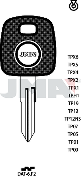JMA TP00DAT-6.P2 (Silca NSN11T0 / Errebi T00NS5P)