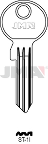 JMA ST-1I Cilindričan ključ (Silca STL1RX, STL1R / Errebi STA1)