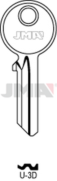 JMA U-3D Cilindričan ključ (Silca UL058 / Errebi U5PD)