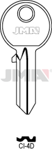 JMA CI-4D Cilindričan ključ (Silca CS204, CC3 / Errebi C4D, CC4D)