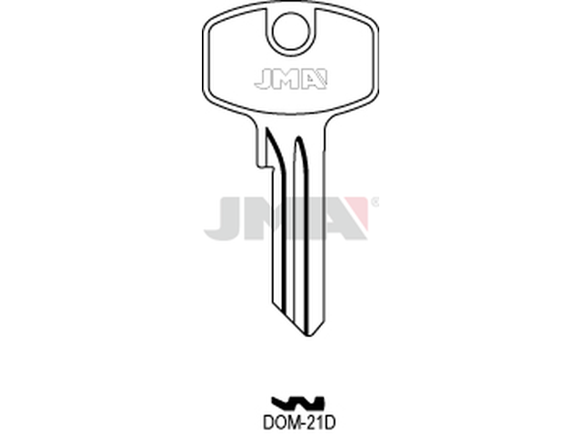 DOM-21D Cilindričan ključ (Silca DM119 / Errebi DM5RN) 12866