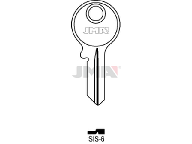 SIS-6 Cilindričan ključ (Silca SS3 / Errebi AA14PD) 13692