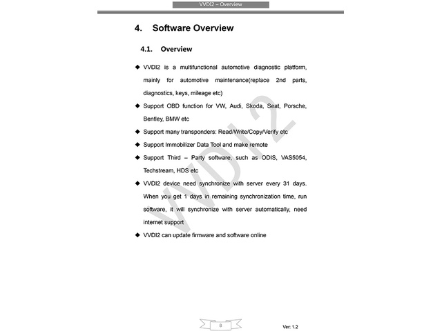 VVDI 2 automotive tool XDV2F0EN 14604