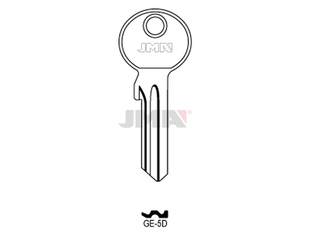 GE-5D Cilindričan ključ (Errebi GG5D/Silca GE1X) 20678
