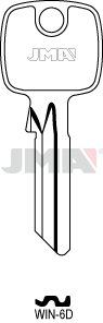 JMA WIN-6D Cilindričan ključ (Silca TO21, TO125X / Errebi TK5DJ, TK6)