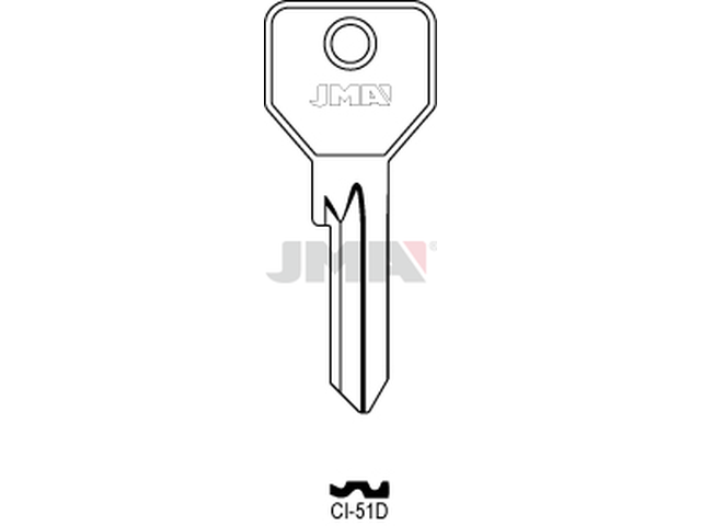 CI-51D Cilindričan ključ (Silca CS119 / Errebi C5DE) 12731