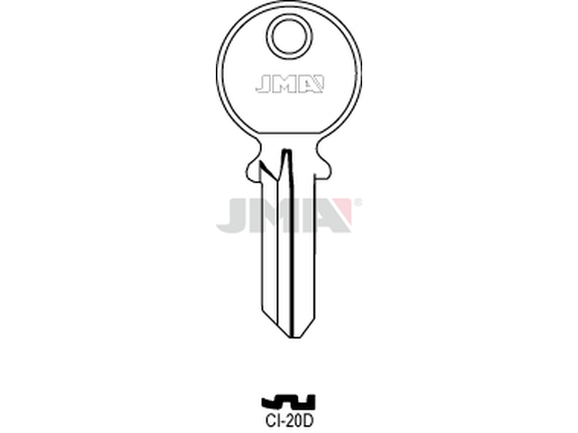 CI-20D Cilindričan ključ (Silca CS500R / Errebi CG5D) 12712