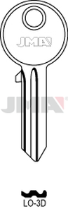 JMA LO-3D Cilindričan ključ (Silca CS24 / Errebi LOG6)