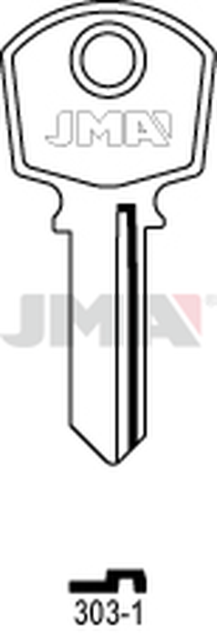 JMA 303-1 Cilindričan ključ