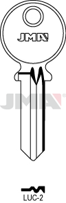 JMA LUC-2 Cilindričan ključ (Silca LU3R / Errebi LK3R)