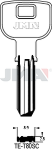 JMA TE-T80SC Specijalan ključ (Silca TE9 / Errebi TS15)