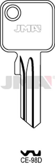 JMA CE-98D Cilindričan ključ (Silca CE12 / Errebi CE4D)