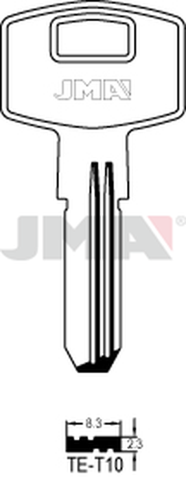 JMA TE-T10 Specijalan ključ (Silca TE4, EC5 / Errebi STS1, STS1N)