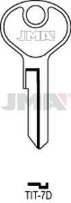 JMA TIT-7D Cilindričan ključ (Silca TN3 / Errebi TT4PS)