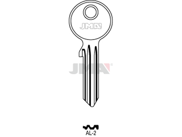 AL-2 Cilindričan ključ (Silca ASEC1 / Errebi ALD3R) 12530
