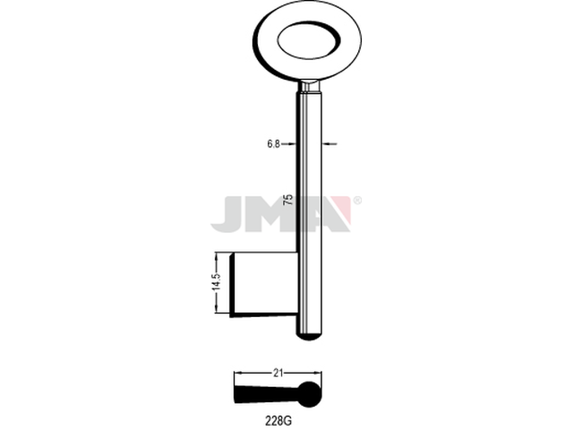 228G Kasa ključ (Silca 9601) 12429
