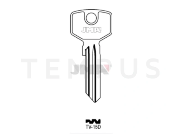 TV-15D Cilindričan ključ (Silca TR3 / Errebi TV1) 19547