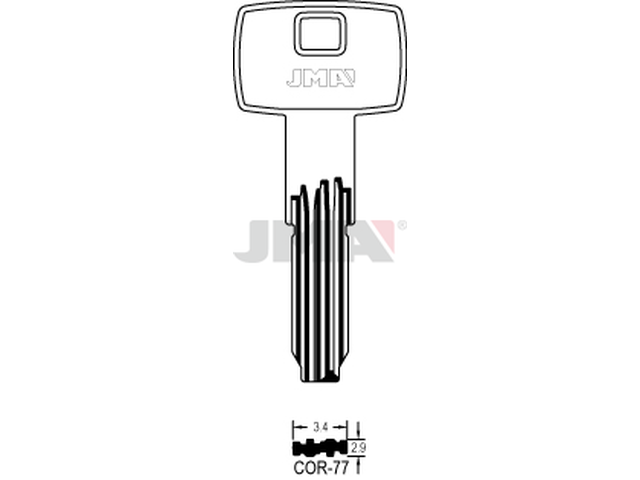 COR-77 Specijalan ključ (Silca CB97 / Errebi CO58) 12779