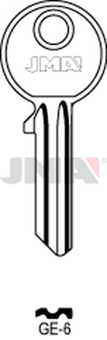 JMA GE-6 Cilindričan ključ (Silca GE3R / Errebi GG5PS)