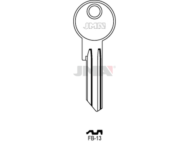 FB-13 Cilindričan ključ (Silca FB15RX / Errebi F30RL) 12987