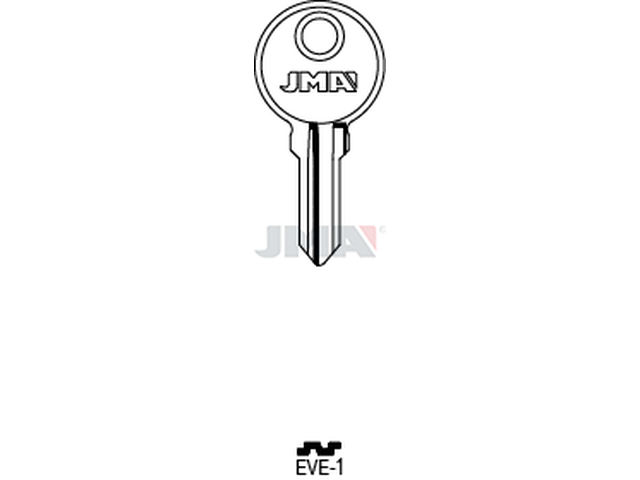 EVE-1 Cilindričan ključ (Silca ED4 / Errebi EVG4) 12957