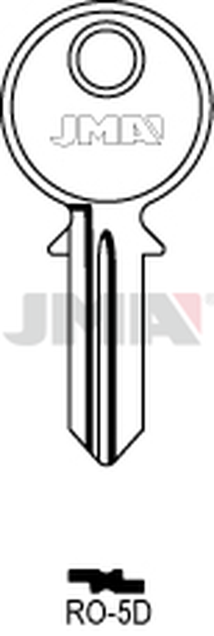 JMA RO-5D Cilindričan ključ (Silca RO33, RO10 / Errebi R5LR)