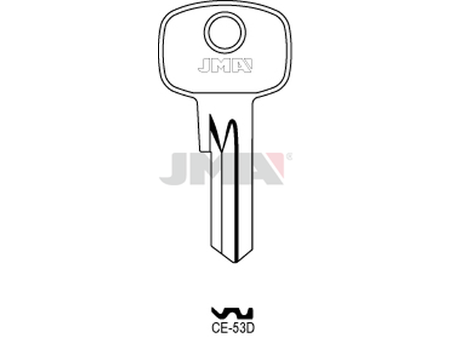 CE-53D Cilindričan ključ (Silca CE41 / Errebi CE4DN) 12682