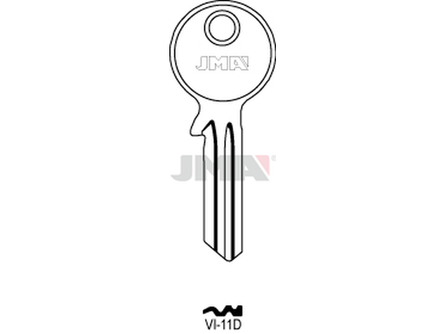 VI-11D Cilindričan ključ (Silca VI5 / Errebi V7) 14043