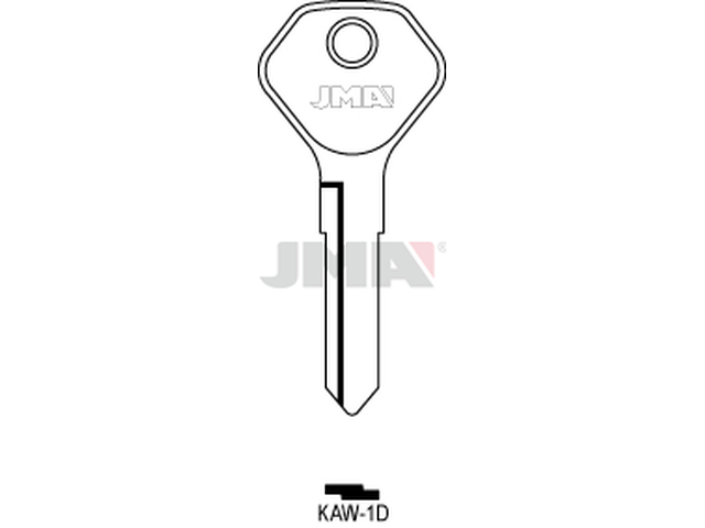 KAW-1D Cilindričan ključ (Silca KW9/Errebi KW7R) 20135