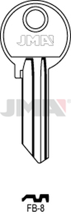 JMA FB-8 Cilindričan ključ (Silca FB5R / Errebi F24R)