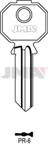 JMA PR-6 Cilindričan ključ (Silca PF092S / Errebi PS5M)