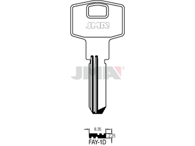 FAY-1D Specijalan ključ (Silca FY1R / Errebi FAY2R) 12982