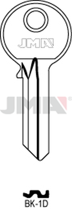 JMA BK-1D Cilindričan ključ (Silca BK1 / Errebi KSC5D)
