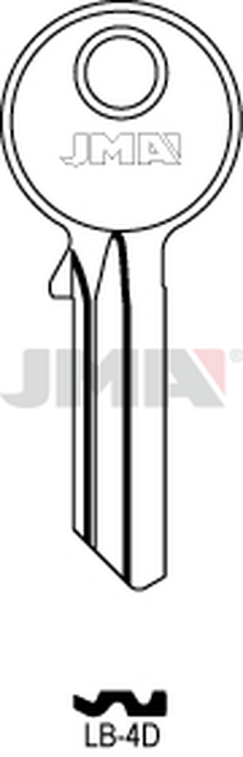 JMA LB-4D Cilindričan ključ (Silca YT16 / Errebi LOB4)