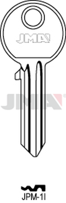 JMA JPM-1I Cilindričan ključ (Silca JM1R / Errebi AU16R)