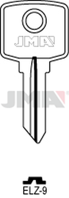 JMA ELZ-9 Cilindričan ključ (Silca EL25 / Errebi EZ11)