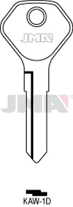 JMA KAW-1D Cilindričan ključ (Silca KW9/Errebi KW7R)