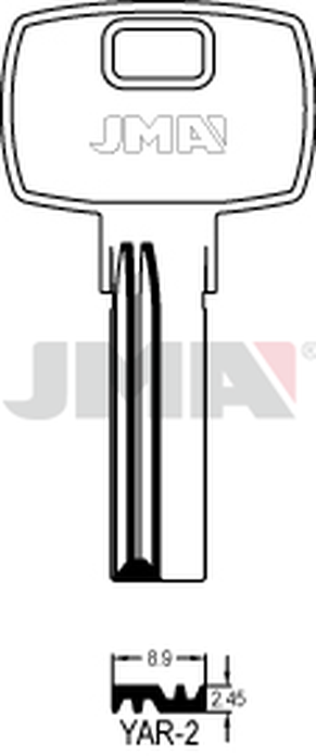 JMA YAR-2 Specijalan ključ (Silca YD7R / Errebi YR2R)