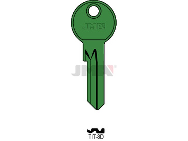 TIT-8D VERDE Cilindričan ključ (Silca TN16X / Errebi SAT1) 13776